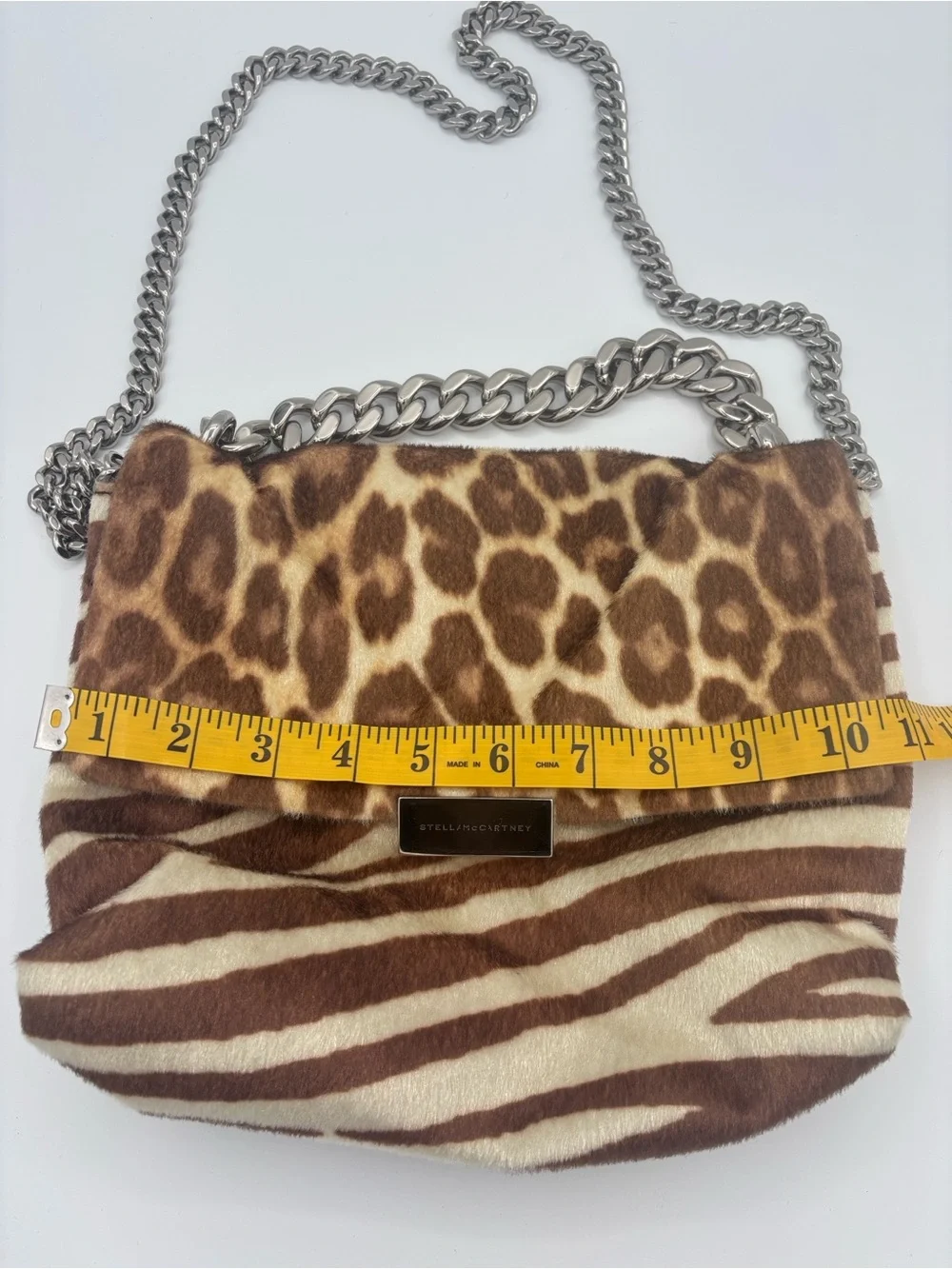 Stella McCartney Shoulder/Handbag - Leopard & Zebra Animal Print - Faux Calf Fur